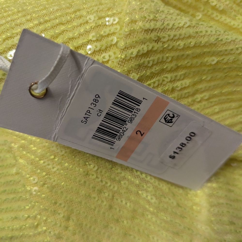 NWT, Siena Sleeveless Sequin A-Line Formal Dress. Size 2 Prom - Picture 6 of 9